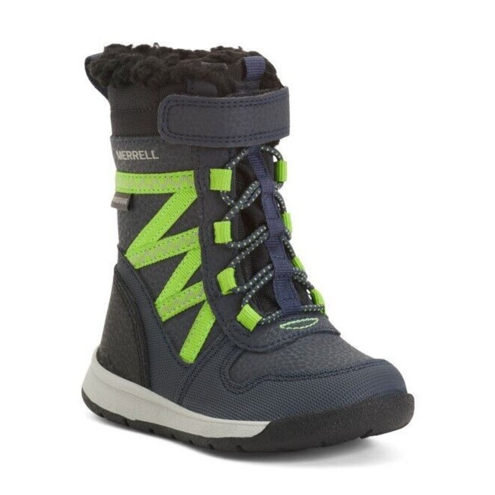 Merrell Baby Boys Size 4M Waterproof Snow Crush Winter Boots Navy New in Box
